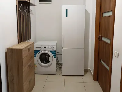 Zona de spalatorie in garsoniera de inchiriere Sector 6 Bucuresti